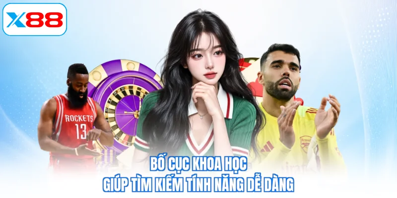 Bố cục khoa học giúp tìm kiếm tính năng dễ dàng